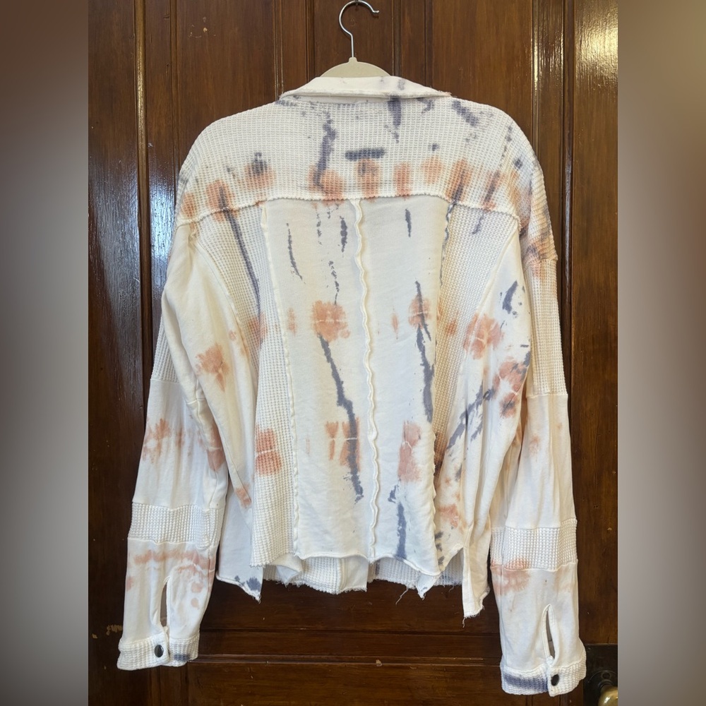 Pol Western Waffle Knit Patchwork Jacket - image 2